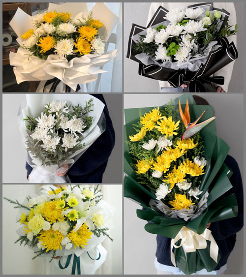 云南昆明盘龙区滇源街道三转弯村白事花束代送